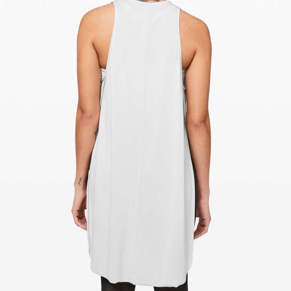 Lululemon The Lab Restore Tunic High Side Cupro Fabric Slits Tank Top - Picture 4 of 13